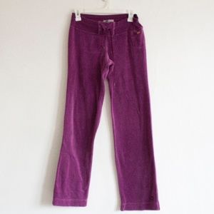 Women's Velvet Purple Nike Sweatpants Small